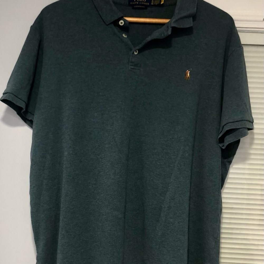 Ralph Lauren Dark Teal Polo with Embroidered Pony